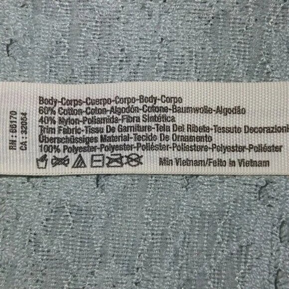 Free People Sage Green Eyelet Lace Sleeveless Blouse - Picture 5 of 5